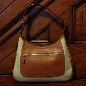 Ferragamo Bag Tan with Brown Leather Purse